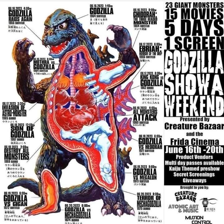 Frida Cinema Showa Godzilla Festival Announced for June!