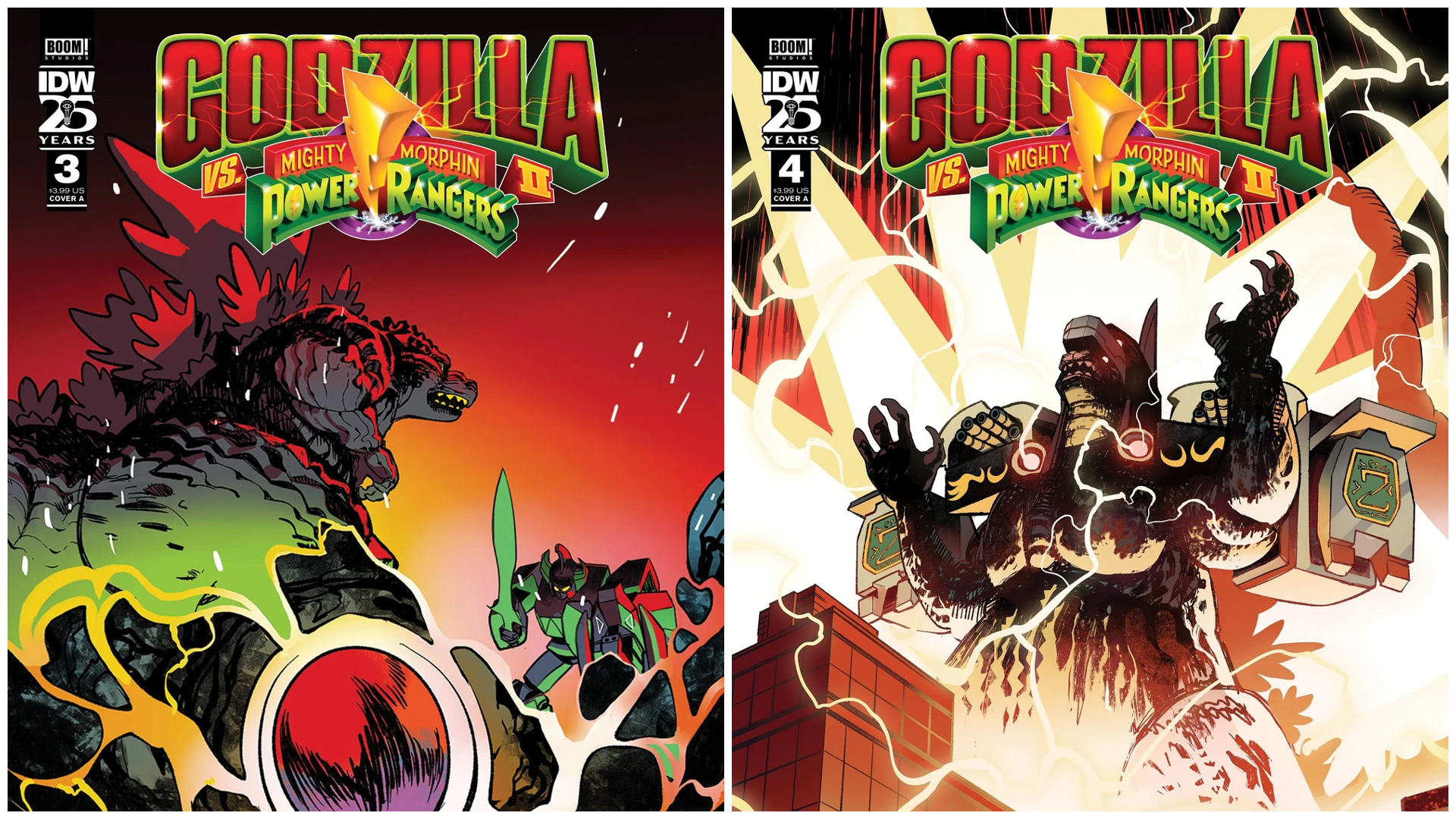 It’s Catch-Up Time: A Review of ‘Godzilla vs. MMPR II’ #3-4