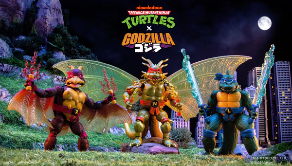 TMNT x Godzilla Figures Announced, Coming to Stores in October