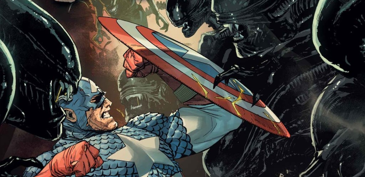 ‘Alien vs. Captain America’ Comic Crossover Revealed at SDCC 2025