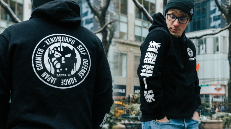 Godzilla Store US Exclusive JXSDF Hoodie + T-Shirts In-Hand Gallery