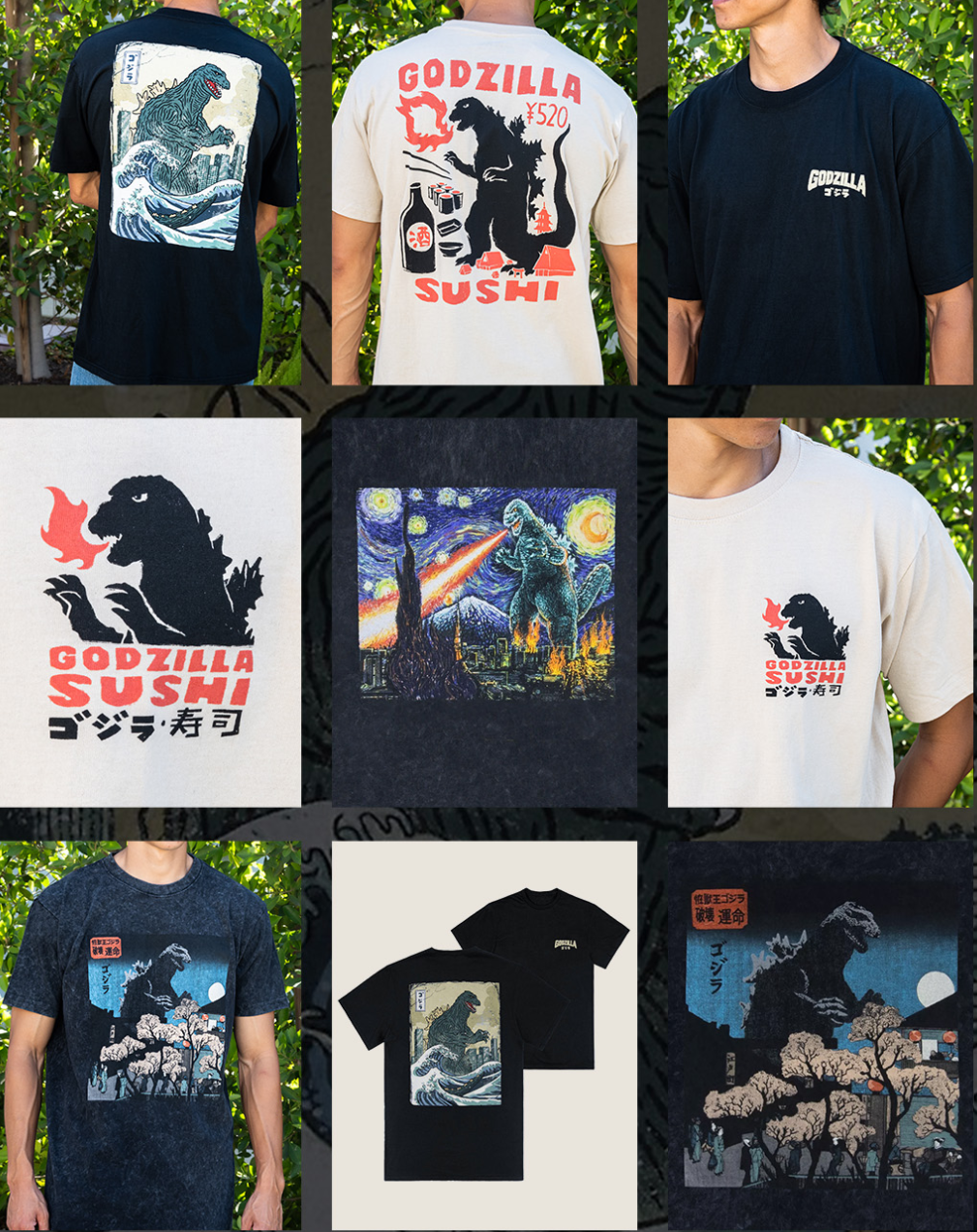 New Godzilla T-Shirts Available via Godzilla Store